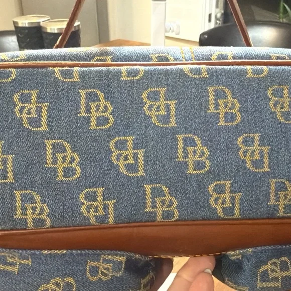 Dooney & Bourke Blue and Brown Shoulder Bag (Bag Only) - Picture 5 of 5